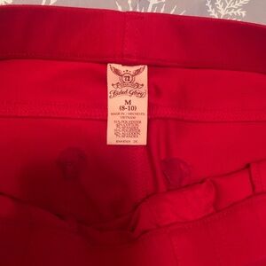 Faded Glory Red capri size 8-10